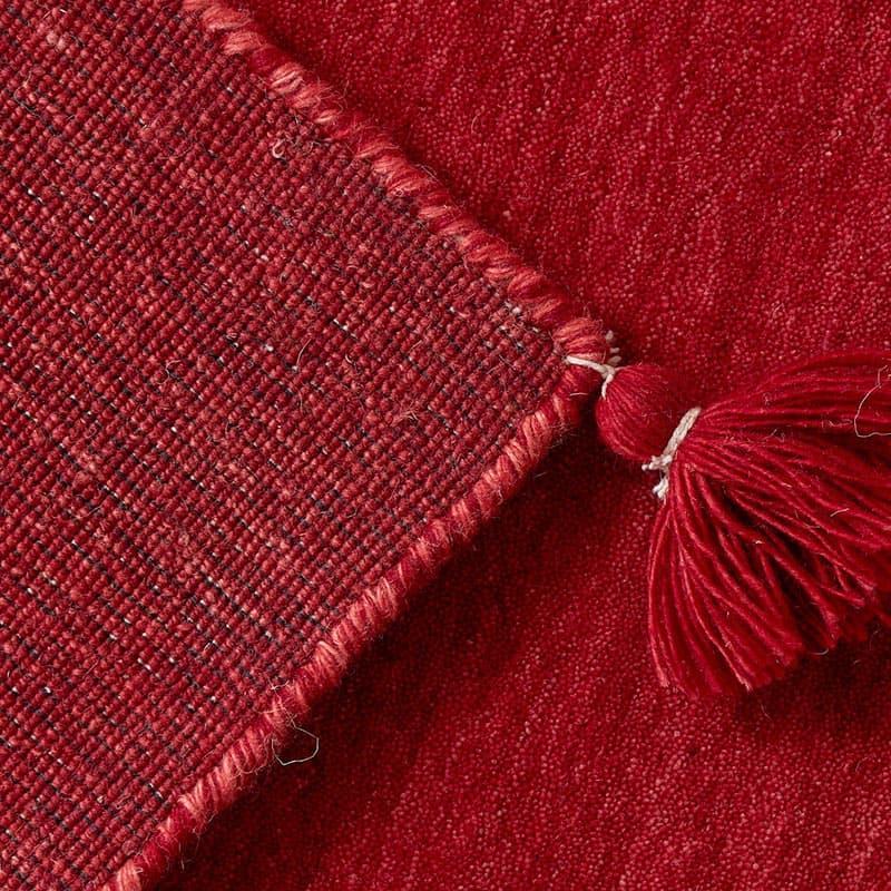 ラグ 130x190cm レッド ラグマット ルミィ ホットカーペットカバー ラグカーペット タッセル オールシーズン 一年中 春夏秋冬 ウール おしゃれ シンプル 無地 モ | ブランド登録なし | 08