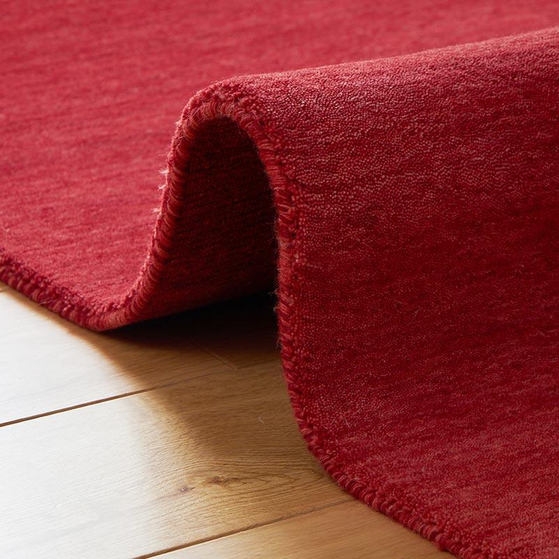 ラグ 130x190cm レッド ラグマット ルミィ ホットカーペットカバー ラグカーペット タッセル オールシーズン 一年中 春夏秋冬 ウール おしゃれ シンプル 無地 モ | ブランド登録なし | 09