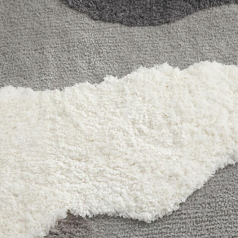 ラグ センターラグ ムクラ 160cm グレー 円形 洗える 洗濯機可能 ラグマット カーペット ラウンド ウォッシャブル ホットカーペットカバー 滑り止め おしゃれ 立 | ブランド登録なし | 01