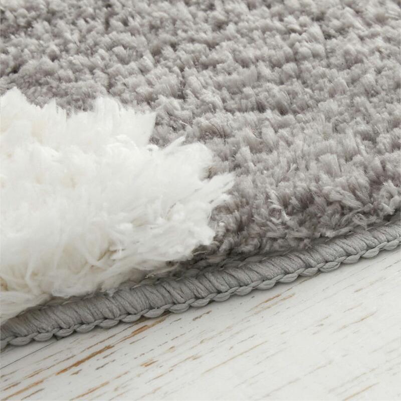 ラグ センターラグ ムクラ 160cm グレー 円形 洗える 洗濯機可能 ラグマット カーペット ラウンド ウォッシャブル ホットカーペットカバー 滑り止め おしゃれ 立 | ブランド登録なし | 02