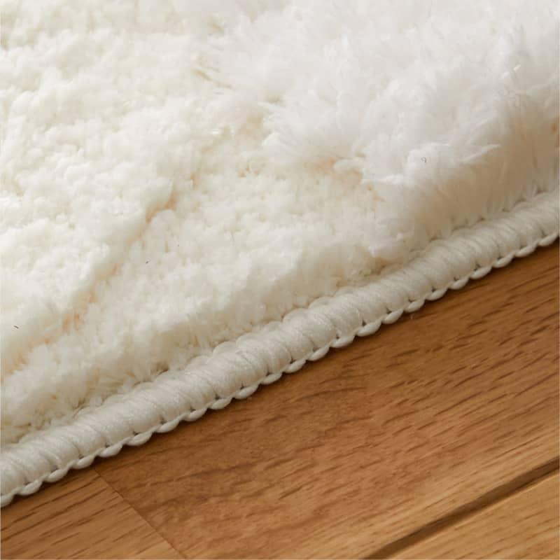リビングラグ ラムル 130x190cm 洗える 洗濯機対応 滑り止め ホットカーペットカバー ウォッシャブル ラグカーペット ホワイト系 立体感 おしゃれ 北欧 カントリ | ブランド登録なし | 02