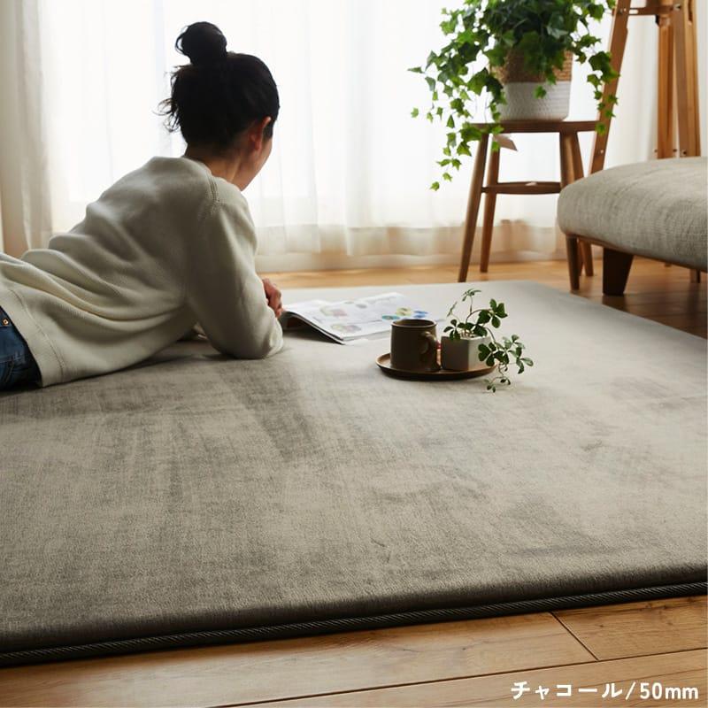 ホリデープラス 高反発18mm 235x330cm アイボリー 高反発ウレタン はっ水加工 低ホルムアルデヒド 遮音 防音 すべり止め ホットカーペットカバー シンプル 無地 | ブランド登録なし | 11