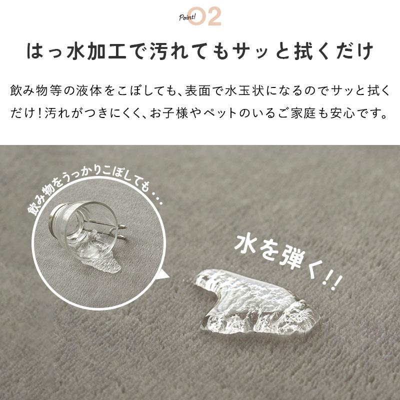 ホリデープラス 高反発18mm 235x330cm アイボリー 高反発ウレタン はっ水加工 低ホルムアルデヒド 遮音 防音 すべり止め ホットカーペットカバー シンプル 無地 | ブランド登録なし | 06