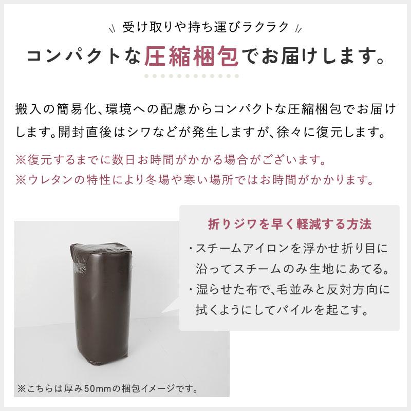 ホリデープラス 高反発25mm 130x190cm アイボリー 高反発ウレタン はっ水加工 低ホルムアルデヒド 遮音 防音 すべり止め ホットカーペットカバー シンプル 無地 | ブランド登録なし | 09
