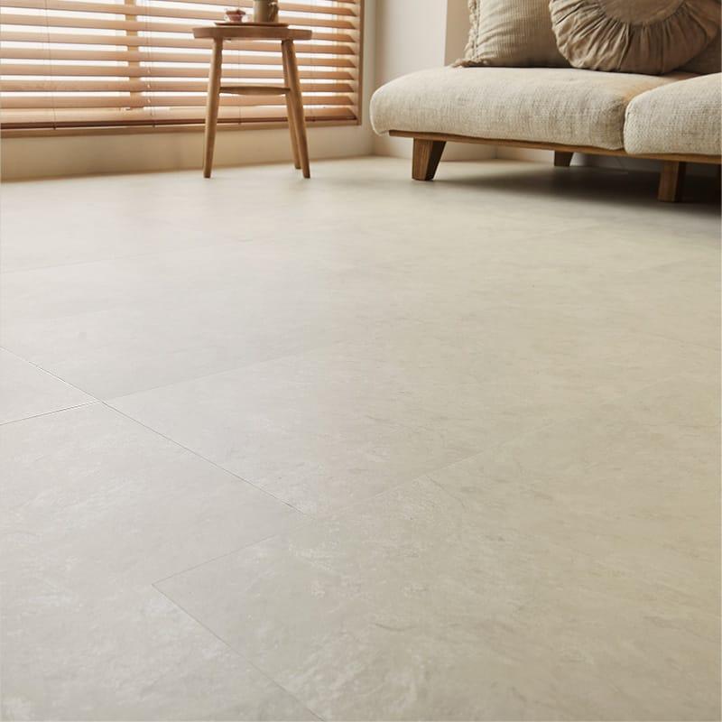 フロアタイル 36枚セット(約3畳) 305x610cm グレイッシュベージュ 置くだけ コンクリート柄 石目柄 おしゃれ 北欧 ヨーロピアン 高級感 リビング  明るい フリー | ブランド登録なし | 02