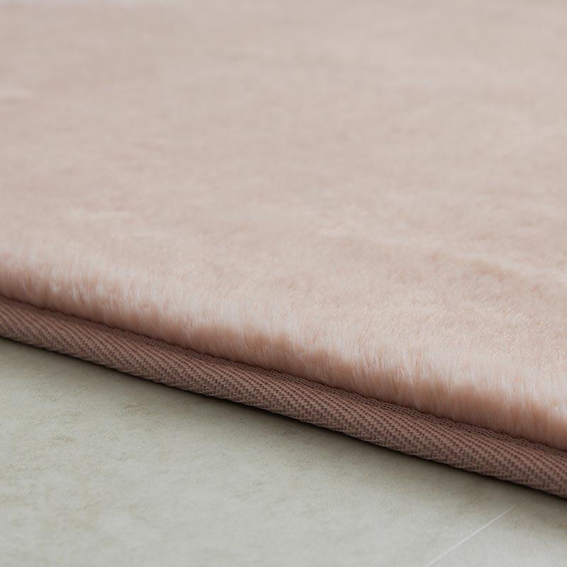ラビットファー ラグ 90x130cm ピンク ラファ ラグマット ラグカーペット 洗える すべり止め ウォッシャブル ホットカーペットカバー おしゃれ かわいい 韓国風 | ブランド登録なし | 08