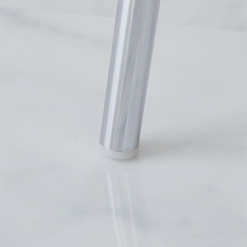 チェア 48x52x76cm 千鳥格子柄 アームレス 肘無 千鳥柄 おしゃれ かわいい カジュアル 白黒 ホワイト×ブラック アベイ ダイニングチェア ラウンジチェア デスク | ブランド登録なし | 09