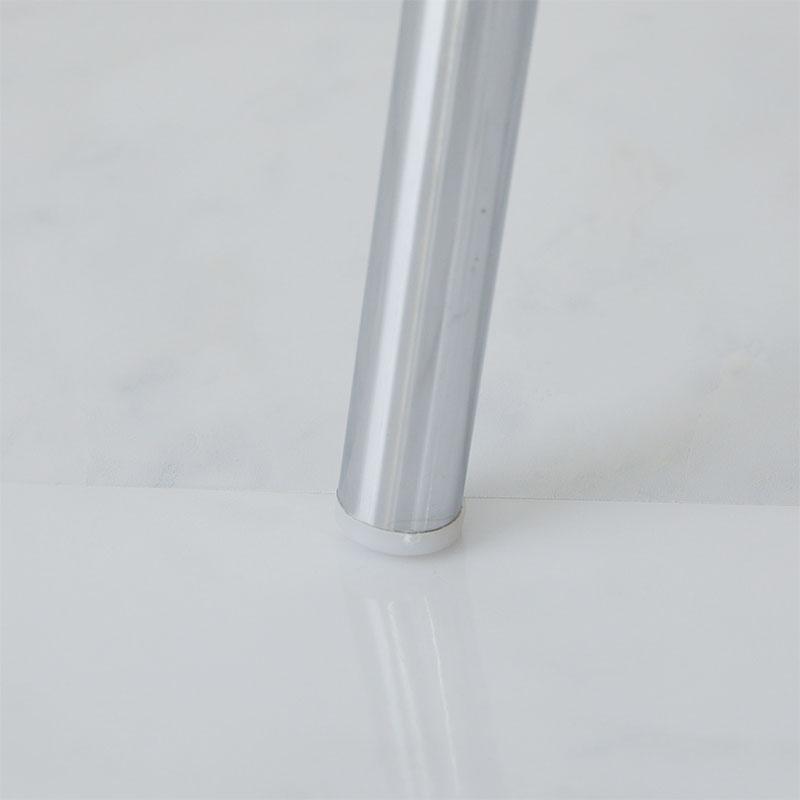 チェア 48x52x76cm ホワイト アームレス 肘無 イーズ おしゃれ かわいい 白家具 ダイニングチェア ラウンジチェア デスクチェア 北欧 韓国インテリア 一人暮らし | ブランド登録なし | 09