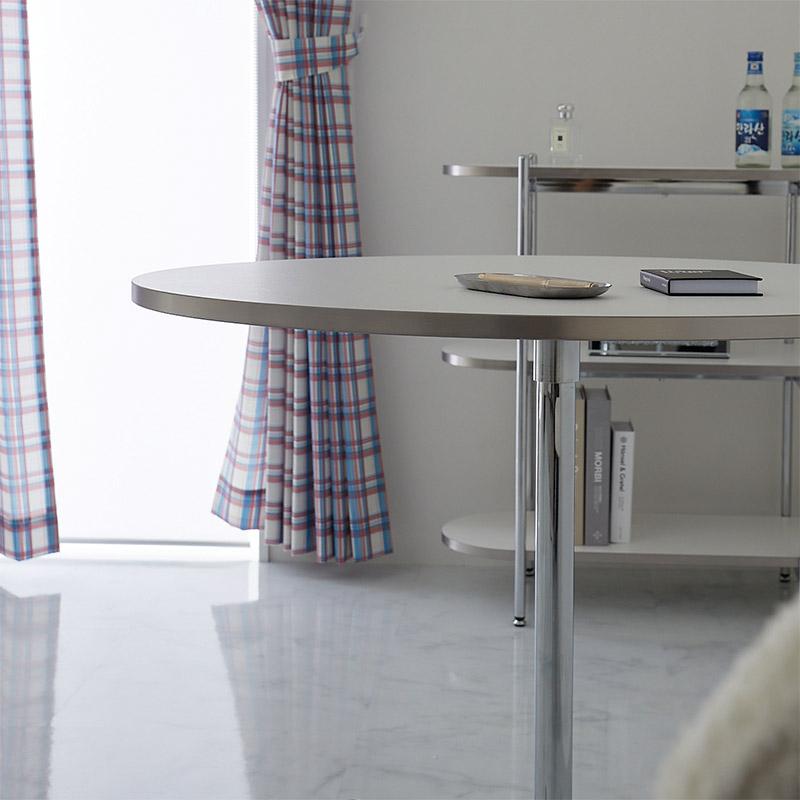 カフェテーブル  80cm 円形 ホワイト ダイニングテーブル モルセル おしゃれ かわいい 白家具 北欧 韓国インテリア 一人暮らし スチール脚 金属脚 シンプル 座卓 | ブランド登録なし | 09