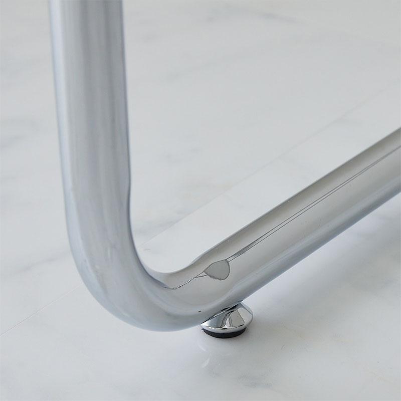 テーブル 幅80cm ホワイト ダイニングテーブル デスク セーン 金属フレーム シルバー パソコンデスク PCデスク 長方形 二人掛け 2人用 おしゃれ 白家具 韓国イン | ブランド登録なし | 10