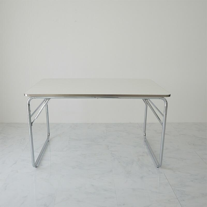 テーブル 幅80cm ホワイト ダイニングテーブル デスク セーン 金属フレーム シルバー パソコンデスク PCデスク 長方形 二人掛け 2人用 おしゃれ 白家具 韓国イン | ブランド登録なし | 11