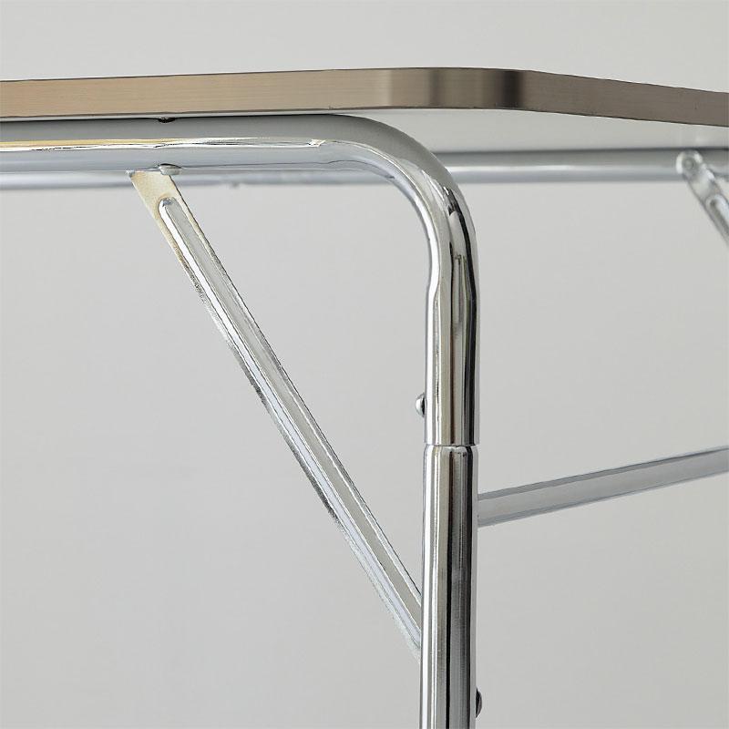 テーブル 幅120cm ホワイト ダイニングテーブル デスク セーン 金属フレーム シルバー パソコンデスク PCデスク 長方形 四人掛け 4人用 おしゃれ 白家具 韓国イ | ブランド登録なし | 10