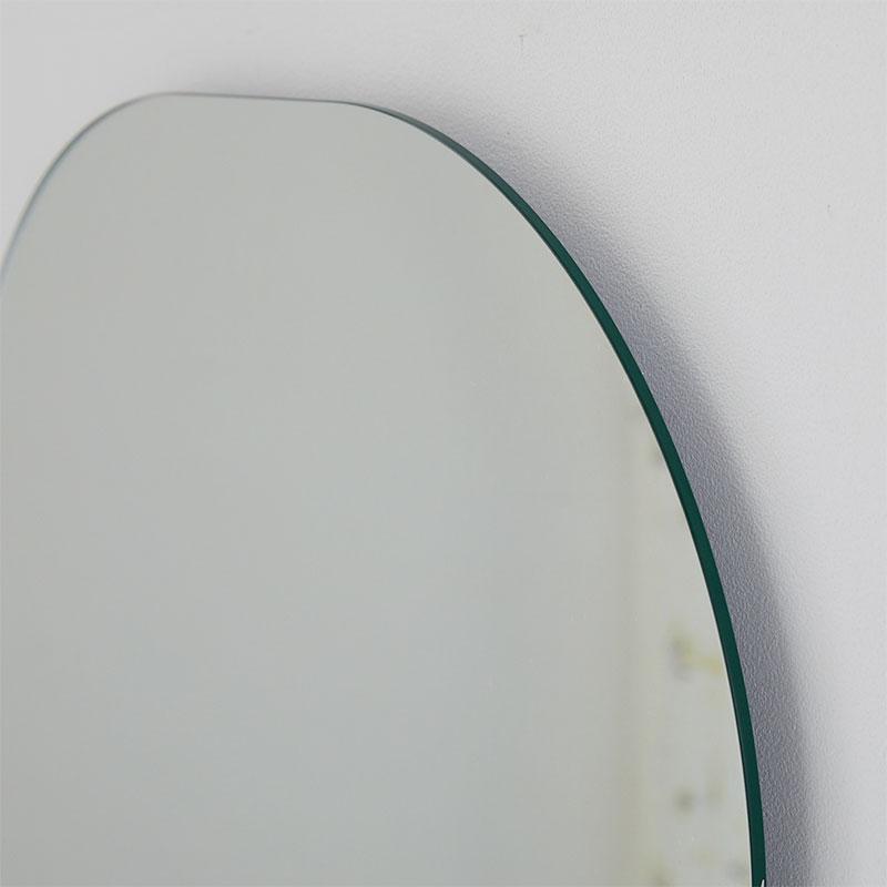 壁掛けミラー 50cm 円形 シルバー ウォールミラー リュール ラウンド サークル 鏡 おしゃれ 韓国インテリア 北欧 一人暮らし 玄関 リビング 寝室 | ブランド登録なし | 14