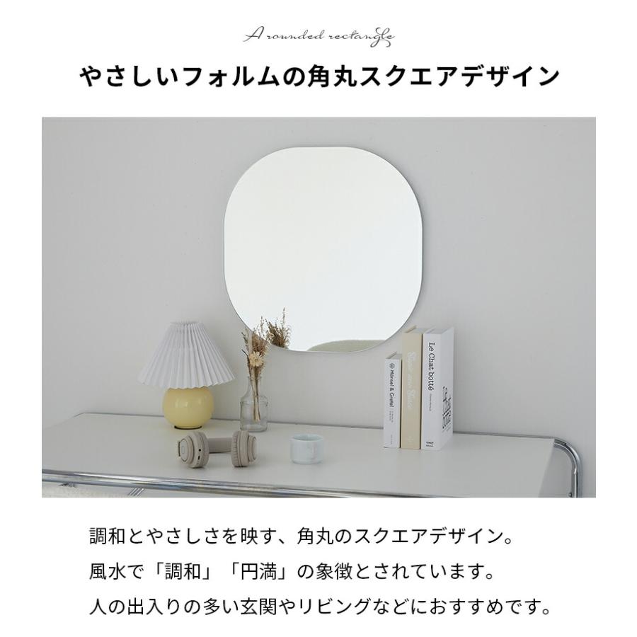 壁掛けミラー 50cm 円形 シルバー ウォールミラー リュール ラウンド サークル 鏡 おしゃれ 韓国インテリア 北欧 一人暮らし 玄関 リビング 寝室 | ブランド登録なし | 02