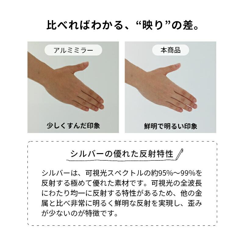 壁掛けミラー 50cm 円形 シルバー ウォールミラー リュール ラウンド サークル 鏡 おしゃれ 韓国インテリア 北欧 一人暮らし 玄関 リビング 寝室 | ブランド登録なし | 08