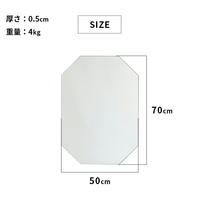 壁掛けミラー   オクト 50x70cm 円形 シルバー ウォールミラー リュール ラウンド サークル 鏡 おしゃれ 韓国インテリア 北欧 一人暮らし 玄関 リビング 寝室 | ブランド登録なし | 06