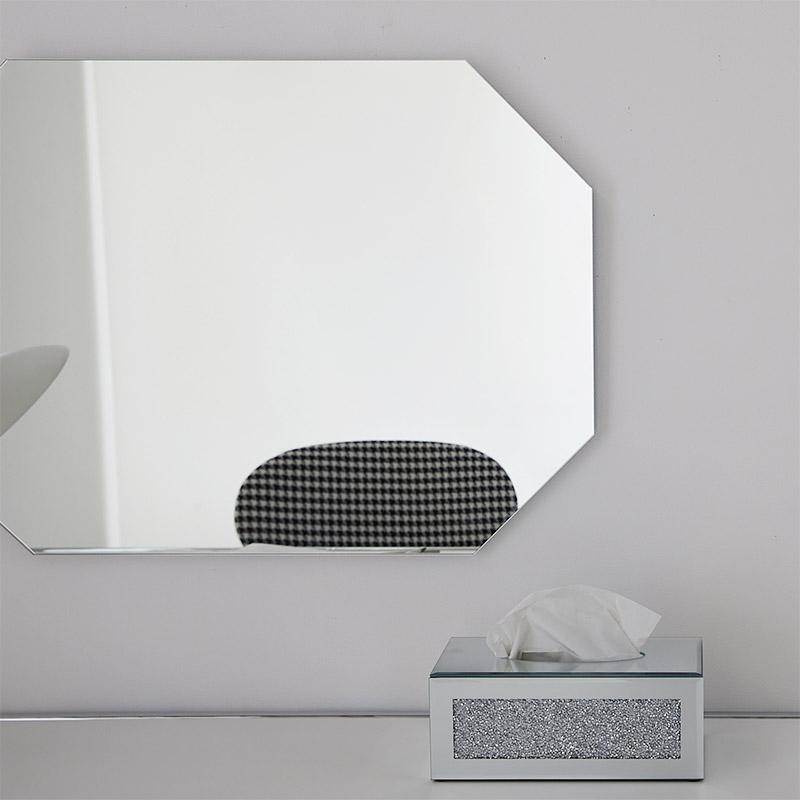 壁掛けミラー   オクト 50x70cm 円形 シルバー ウォールミラー リュール ラウンド サークル 鏡 おしゃれ 韓国インテリア 北欧 一人暮らし 玄関 リビング 寝室 | ブランド登録なし | 08