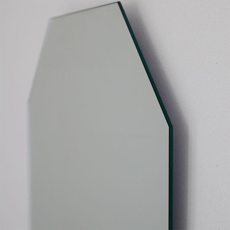 壁掛けミラー   オクト 50x70cm 円形 シルバー ウォールミラー リュール ラウンド サークル 鏡 おしゃれ 韓国インテリア 北欧 一人暮らし 玄関 リビング 寝室 | ブランド登録なし | 09