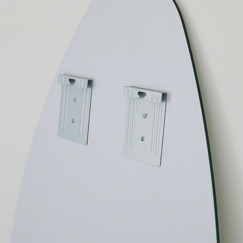 壁掛けミラー 50x75cm 円形 シルバー ドロップ型 ティアラ ウォールミラー ラウンド サークル 鏡 おしゃれ 韓国インテリア 北欧 一人暮らし 玄関 リビング 寝室 | ブランド登録なし | 10