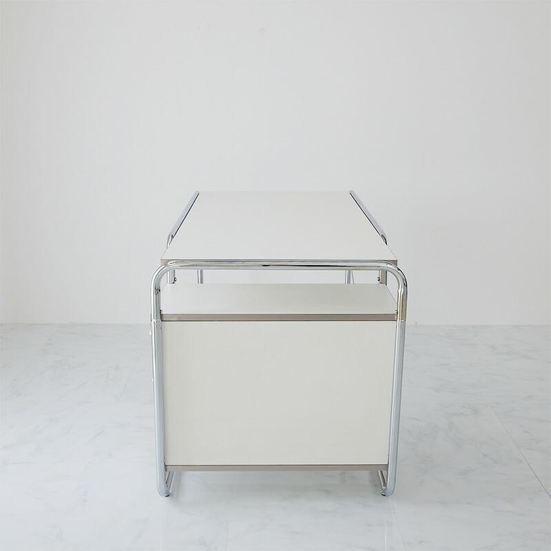デスク 131x65x75cm ホワイト パソコンデスク 収納付き 引出し3段 金属フレーム アイル PCデスク 引き出し 書斎デスク 白家具 おしゃれ 北欧 韓国インテリア か | ブランド登録なし | 14