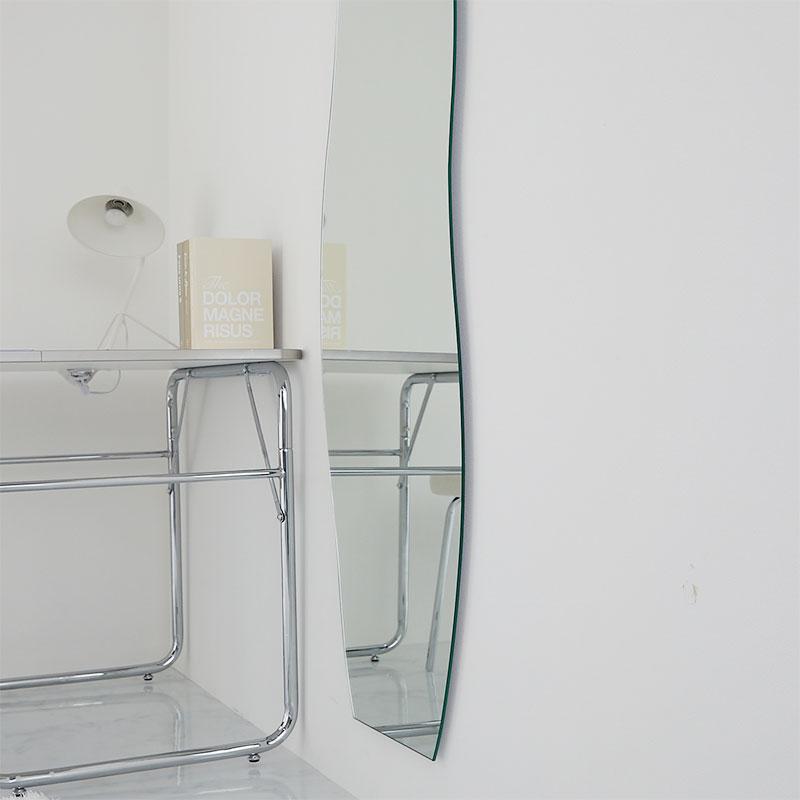 ミラー 50x150cm クリアスタンドセット 姿見 スタンドミラー 壁掛け 全身ミラー ドルフィン 全身鏡 おしゃれ かわいい 雲形 楕円 韓国インテリア 北欧 ポップ 一 | ブランド登録なし | 09