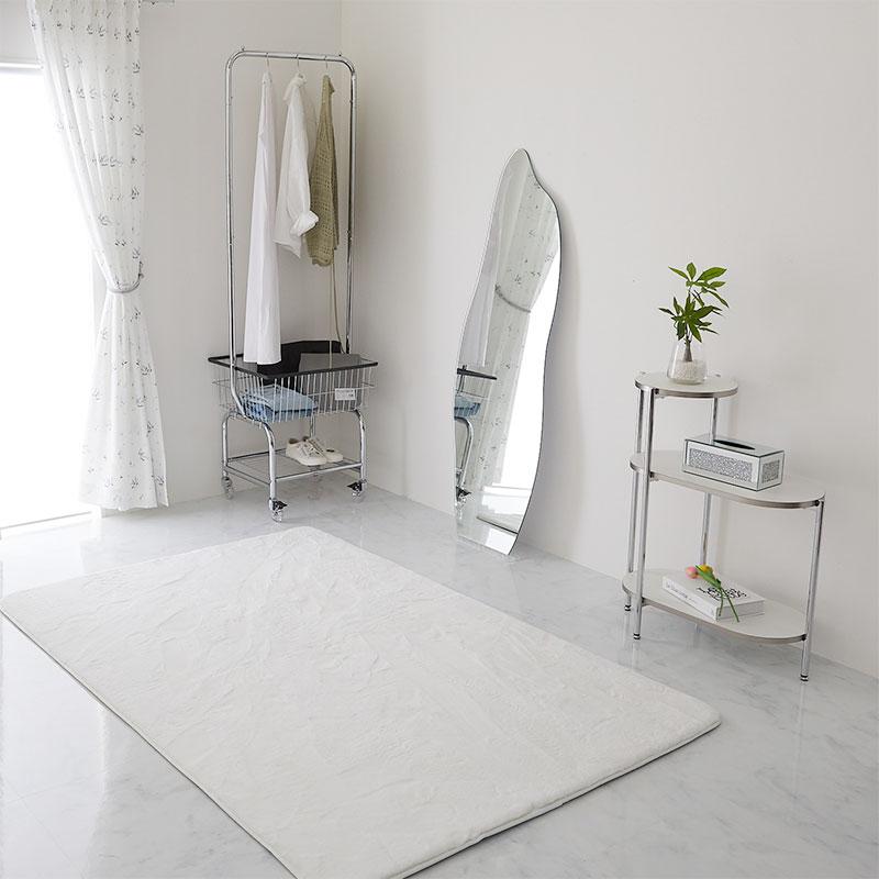 ミラー 50x150cm フロストスタンドセット 姿見 スタンドミラー 壁掛け 全身ミラー ドルフィン 全身鏡 おしゃれ かわいい 雲形 楕円 韓国インテリア 北欧 ポップ | ブランド登録なし | 07