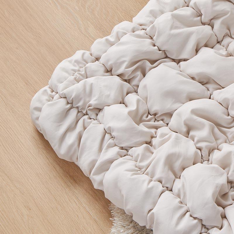 ぽこぽこキルティング こたつ布団 190x190cm アイボリー おしゃれ かわいい 立体的 北欧 姫系 フェミニン 韓国インテリア 女の子 一人暮らし ホワイト系 | ブランド登録なし | 03