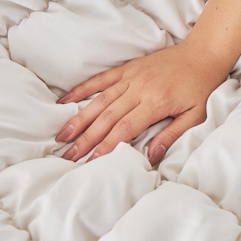 ぽこぽこキルティング こたつ布団 190x190cm アイボリー おしゃれ かわいい 立体的 北欧 姫系 フェミニン 韓国インテリア 女の子 一人暮らし ホワイト系 | ブランド登録なし | 04