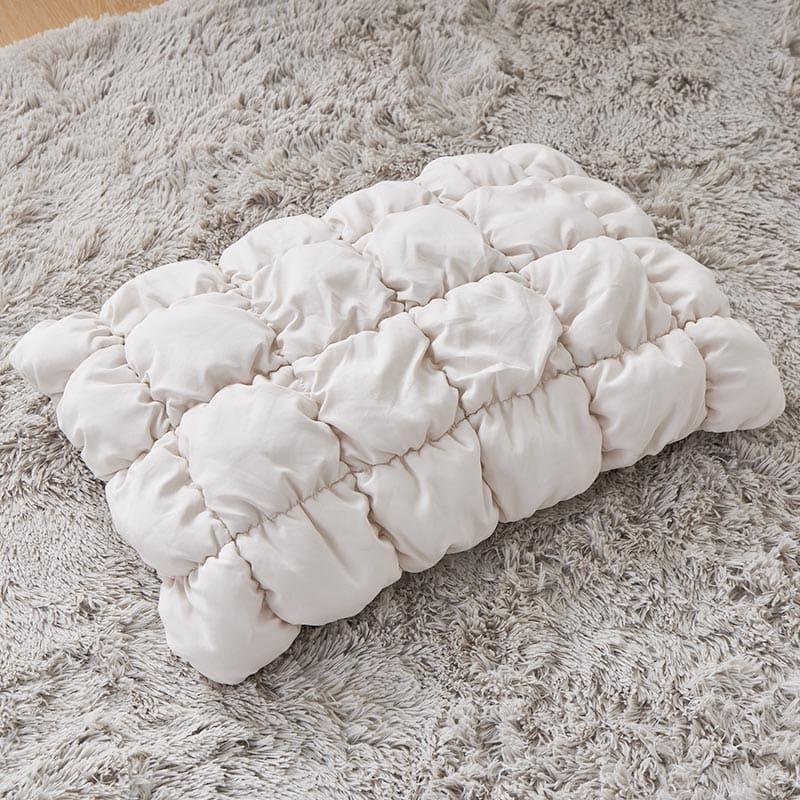 ぽこぽこキルティング 掛け布団カバー 枕カバー 2点セット シングルサイズ 150x210cm アイボリー おしゃれ かわいい 立体的 北欧 姫系 フェミニン 韓国インテリ | ブランド登録なし | 07