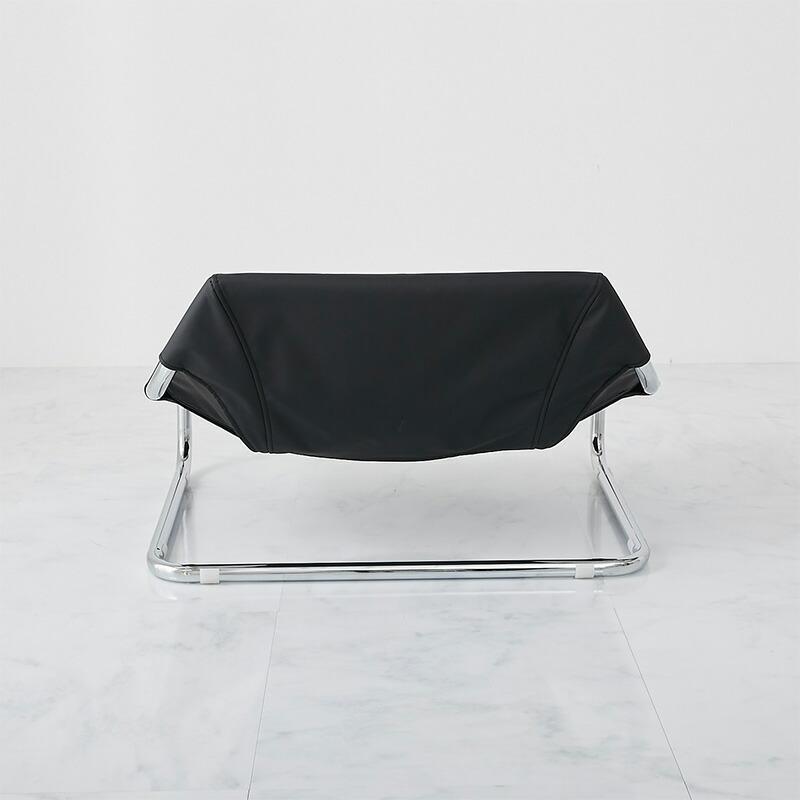 ペットベッド 75x59x45cm ブラック PUレザー おしゃれ かわいい 金属フレーム シルバー 北欧 韓国インテリア ペット用ベッド ペットベット 犬 猫 | ブランド登録なし | 12