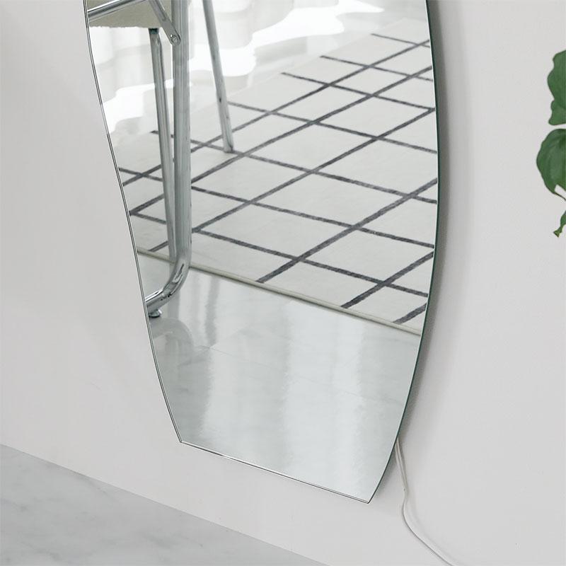 LEDミラー 50x150cm スタンドセット クリア 姿見 スタンドミラー 壁掛け 全身ミラー ドルフィン 全身鏡 おしゃれ かわいい 雲形 楕円 韓国インテリア 北欧 ポッ | ブランド登録なし | 10