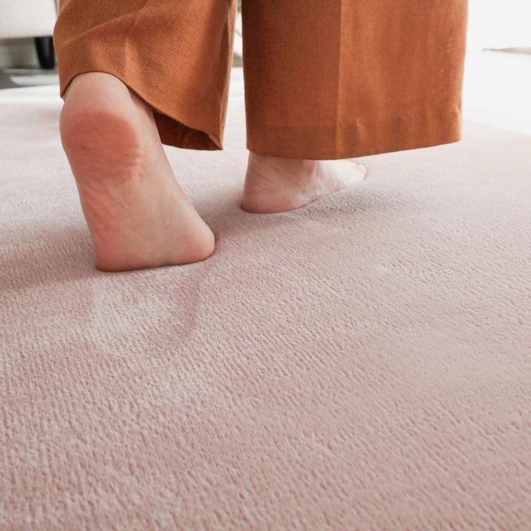 130x190cm ホリデープラス ドライローズ ラグ マット リビングラグ 洗える すべり止め はっ水 撥水 低反発ウレタン モダン 床暖 ホットカーペット |  | 02