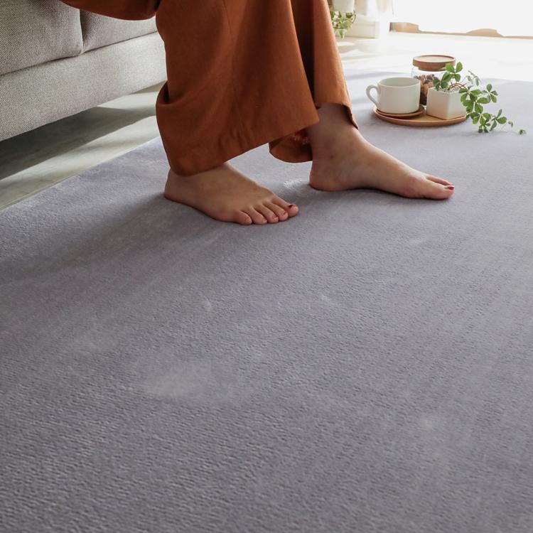 190x240cm ホリデープラス ラベンダー ラグ マット リビングラグ 洗える すべり止め オールシーズン はっ水 撥水 低反発ウレタン モダン 床暖 ホットカーペット |  | 02