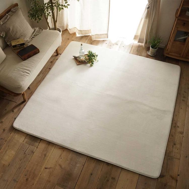 190x300cm ホリデープラス スノー ラグ マット リビングラグ 洗える すべり止め オールシーズン はっ水 撥水 低反発ウレタン モダン 床暖 ホットカーペット |  | 01
