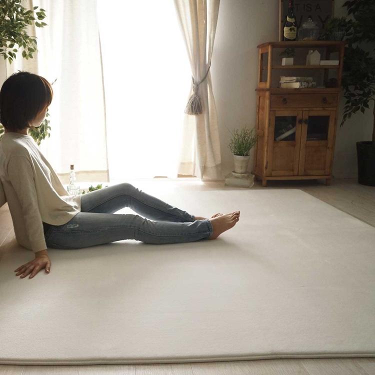 190x300cm ホリデープラス スノー ラグ マット リビングラグ 洗える すべり止め オールシーズン はっ水 撥水 低反発ウレタン モダン 床暖 ホットカーペット |  | 02