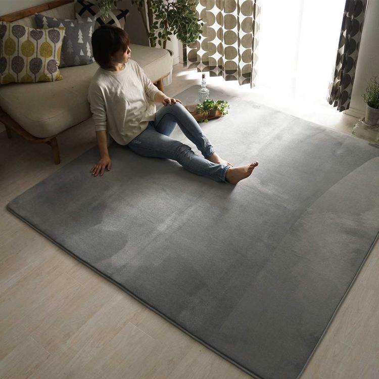 190x300cm ホリデープラス シャドウ ラグ マット リビングラグ 洗える すべり止め オールシーズン はっ水 撥水 低反発ウレタン モダン 床暖 ホットカーペット |  | 01