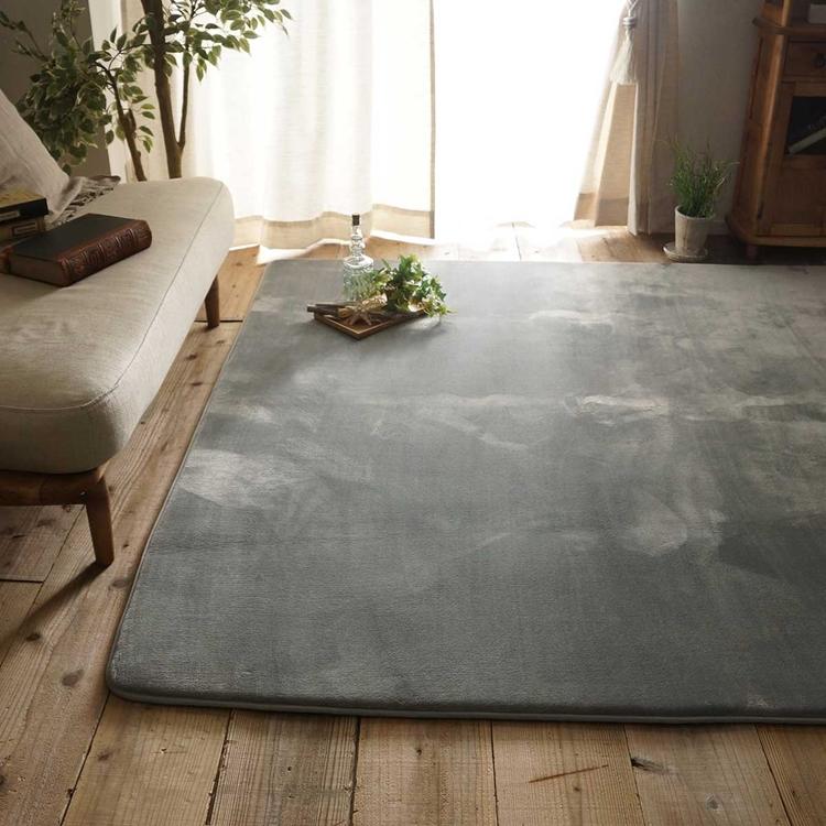 190x300cm ホリデープラス シャドウ ラグ マット リビングラグ 洗える すべり止め オールシーズン はっ水 撥水 低反発ウレタン モダン 床暖 ホットカーペット |  | 02