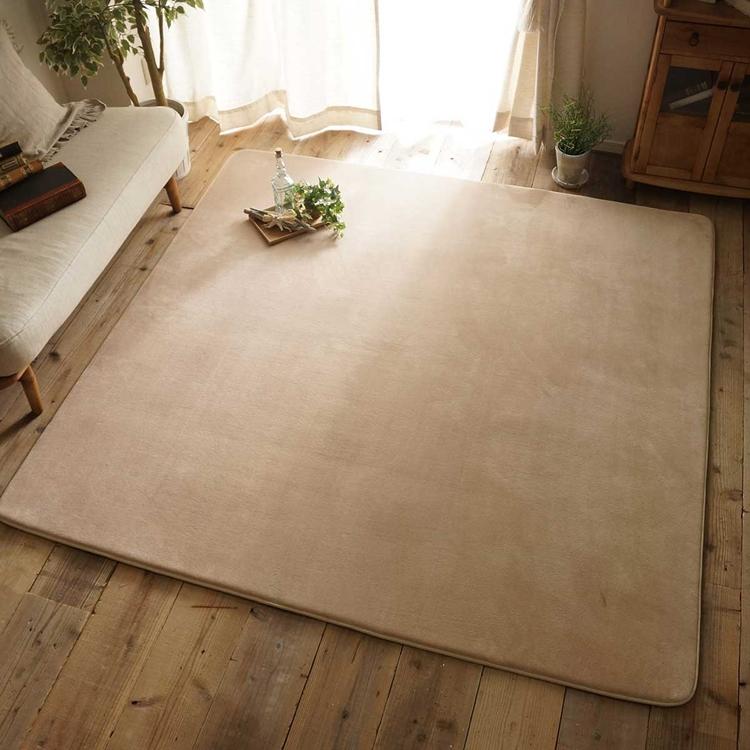 190x300cm ホリデープラス サンド ラグ マット リビングラグ 洗える すべり止め オールシーズン はっ水 撥水 低反発ウレタン モダン 床暖 ホットカーペット |  | 01