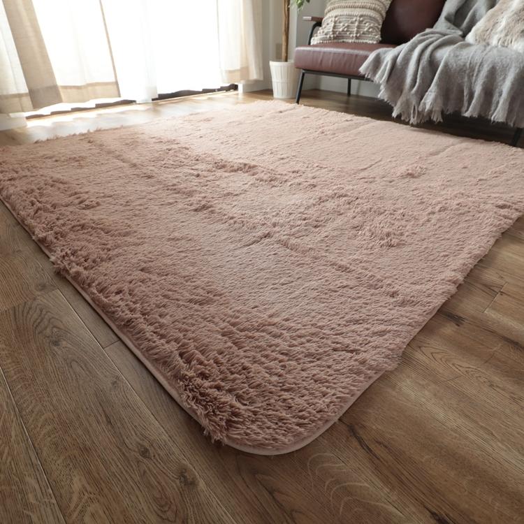 80x190cm シフォン BE ミルクティ 洗える すべり止め オールシーズン ウレタン 抗菌防臭効果 おしゃれ シンプル レトロ モダン ホットカーペット 床暖房対応 |  | 01