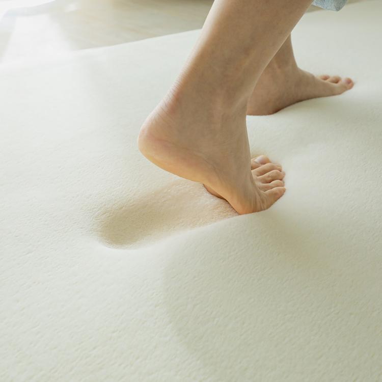 130x190cm ホリデープラス ホットミルク ラグ マット リビングラグ すべり止め加工 はっ水 撥水 洗える オールシーズン ホットカーペット 床暖房 高級感 |  | 02