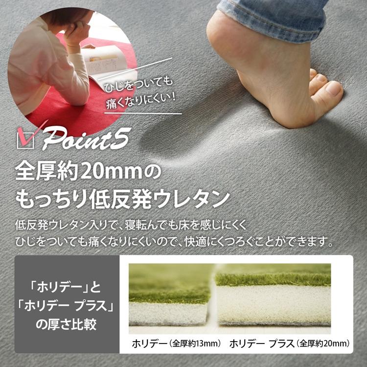 190cm円形 ホリデープラス ロングビーチ ラグ マット リビングラグ すべり止め加工 はっ水 撥水 洗える オールシーズン ホットカーペット 床暖房 高級感 |  | 06