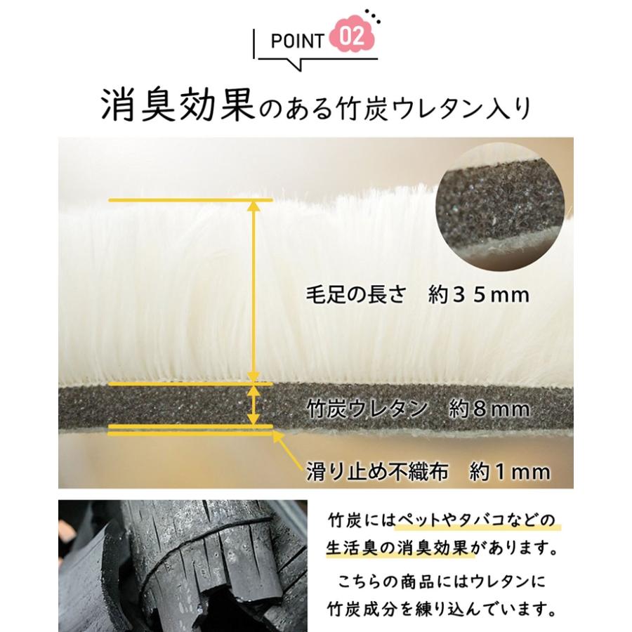 190x190cm シフォン LGN ミントグリーン 洗える すべり止め オールシーズン ウレタン 抗菌防臭効果 おしゃれ レトロ モダン ホットカーペット 床暖房対応 |  | 05