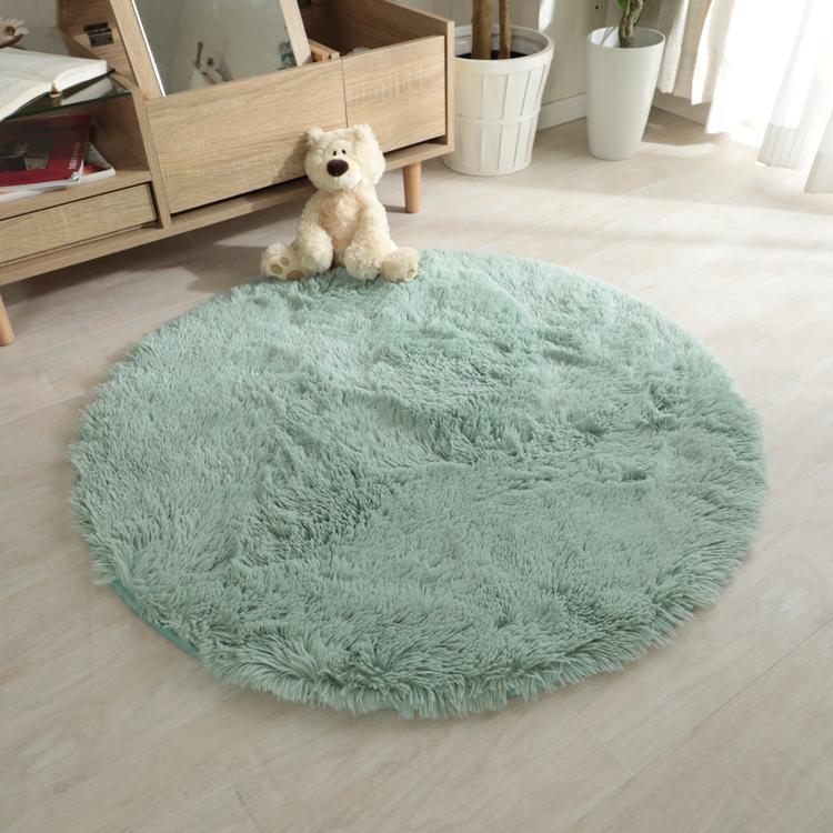 95cm円形 シフォン LGN ミントグリーン 洗える すべり止め オールシーズン ウレタン 抗菌防臭効果 おしゃれ レトロ モダン ホットカーペット 床暖房対応 |  | 01