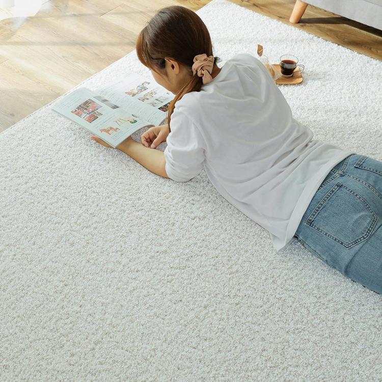 130x190cm ジェム パール ラグ マット リビングラグ 防炎 防ダニ 抗菌 防臭 洗える オールシーズン おしゃれ ホットカーペット 床暖房 高級感 |  | 01