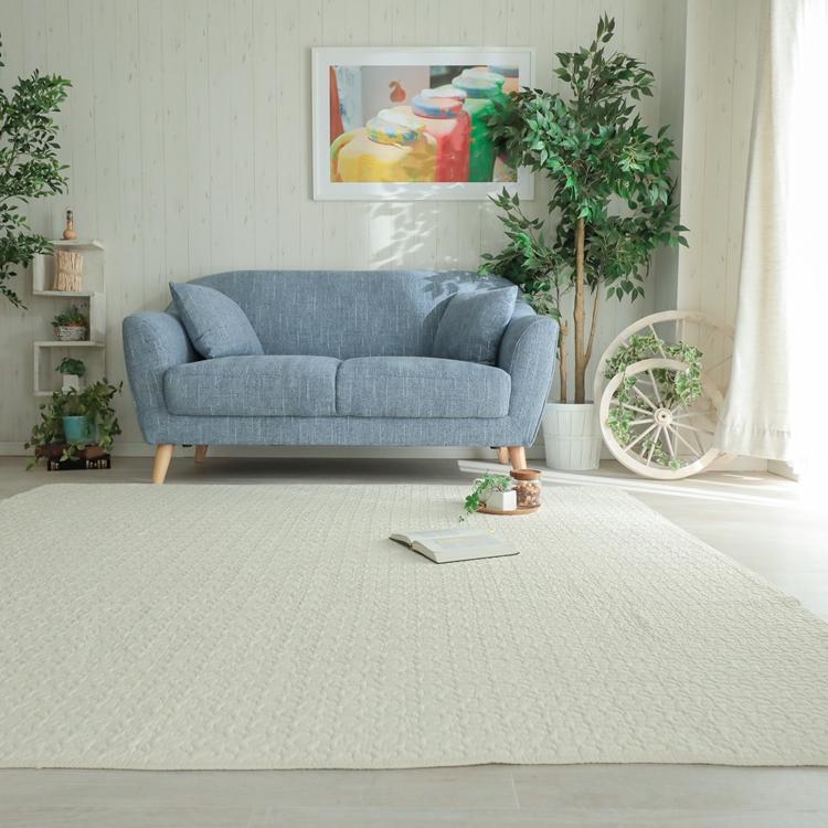 130x190cm ジェム コハク ラグ マット リビングラグ 防炎 防ダニ 抗菌 防臭 洗える オールシーズン おしゃれ ホットカーペット 床暖房 高級感 |  | 02