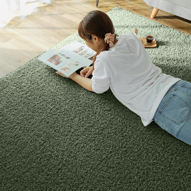 130x190cm ジェム セラフィナイト ラグ マット リビングラグ 防炎 防ダニ 抗菌 防臭 洗える オールシーズン おしゃれ ホットカーペット 床暖房 高級感 |  | 01