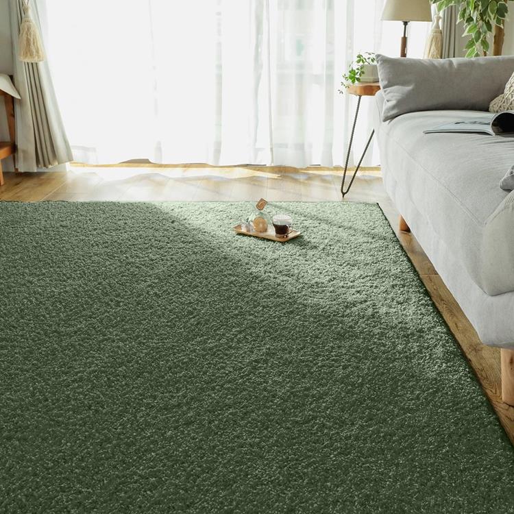 190x190cm ジェム セラフィナイト ラグ マット リビングラグ 防炎 防ダニ 抗菌 防臭 洗える オールシーズン おしゃれ ホットカーペット 床暖房 高級感 | 