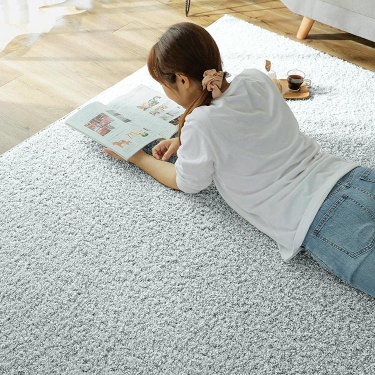 190x240cm ジェム プラチナ ラグ マット リビングラグ 防炎 防ダニ 抗菌 防臭 洗える オールシーズン おしゃれ ホットカーペット 床暖房 高級感 |  | 01