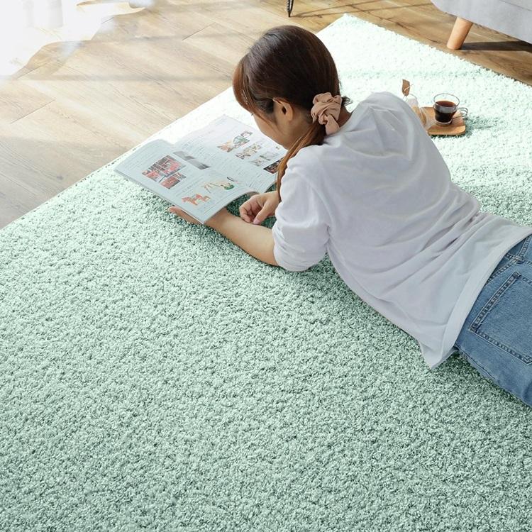 190x240cm ジェム トルマリン ラグ マット リビングラグ 防炎 防ダニ 抗菌 防臭 洗える オールシーズン おしゃれ ホットカーペット 床暖房 高級感 |  | 01