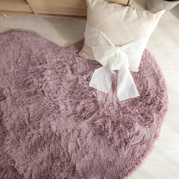 150x130cm シフォン (ハート型) PU オールドローズ 洗える すべり止め オールシーズン ウレタン 抗菌防臭効果 おしゃれ モダン ホットカーペット 床暖房対応 |  | 01